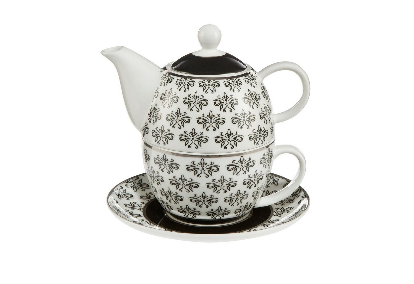 Goebel Teekanne Tea for One Maja von Hohenzollern, (Stück, 1 Teekanne 1 Teetasse), Teekanne Teetasse von Goebel