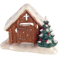 Goebel Teelichthalter "Waldkapelle, Höhe ca. 16,5 cm, Weihnachtsfigur aus Steingut", (1 St.) von Goebel