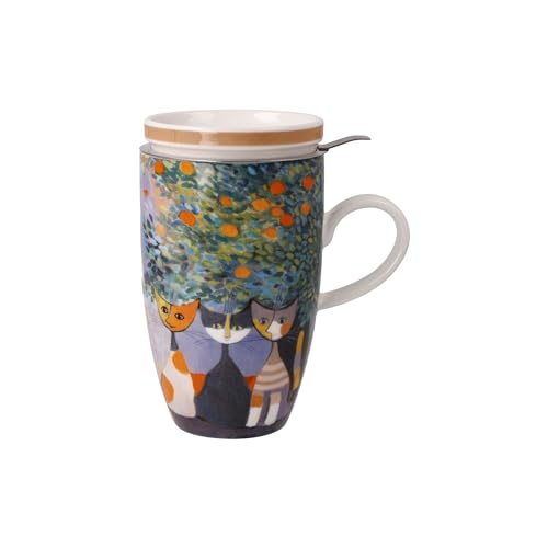 Teetasse mit Deckel und Sieb Tempi felici - Rosina Wachtmeister von Goebel