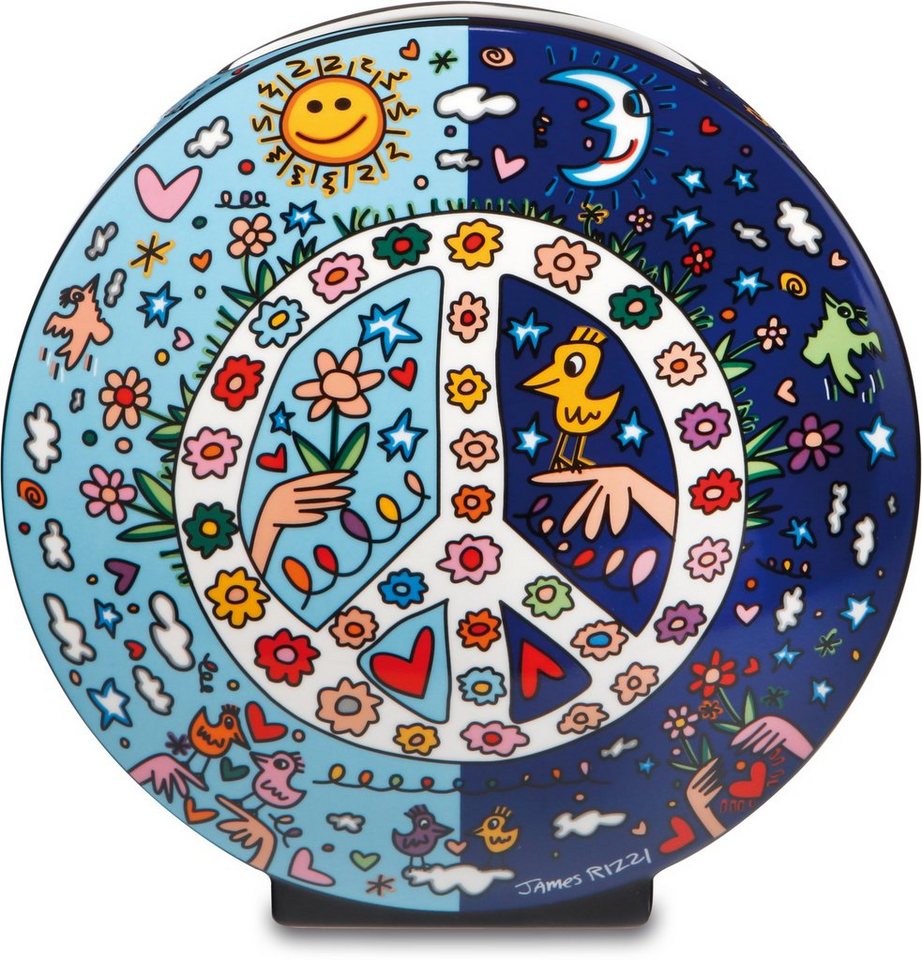 Goebel Tischvase Vase James Rizzi - Give Peace a Chance" (1 St), aus Porzellan, Höhe ca. 20 cm" von Goebel