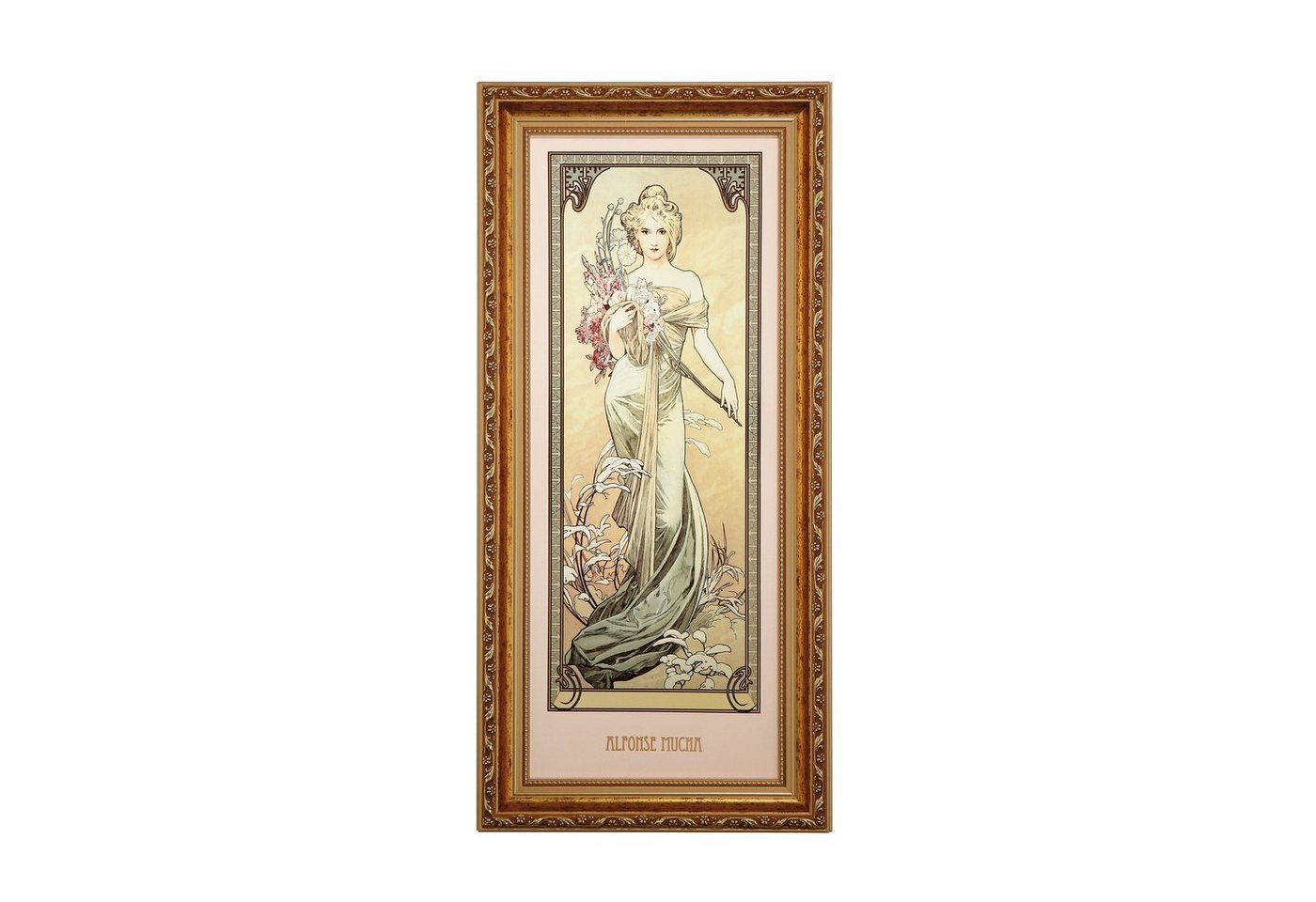 Goebel Wandbild Goebel Artis Orbis Alphonse Mucha 'Frühling 1900 - Wandbild' von Goebel