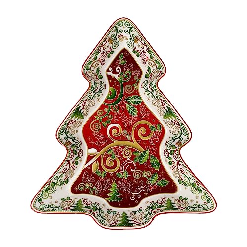 Goebel Weihnachtsbaum Teller, Palais Royal, aus Porzellan gefertigt, 25,5 x 22,5 cm, 51-001-67-1 von Goebel