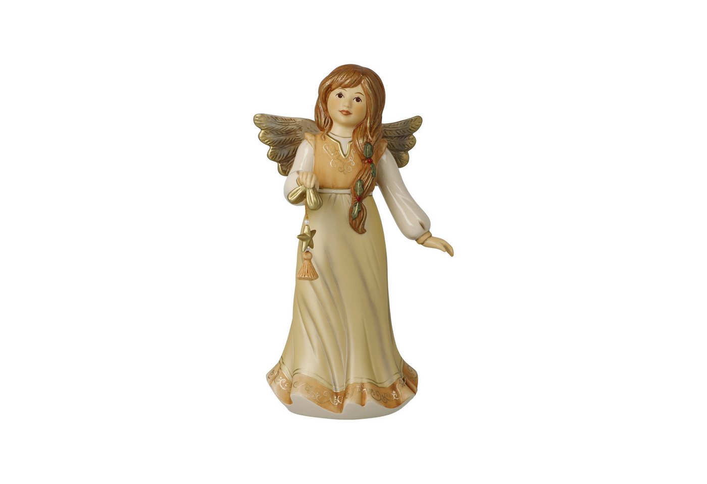 Goebel Weihnachtsfigur Goebel Himmelsboten Funkelndes Weihnachtssternchen Champagner 2024 von Goebel
