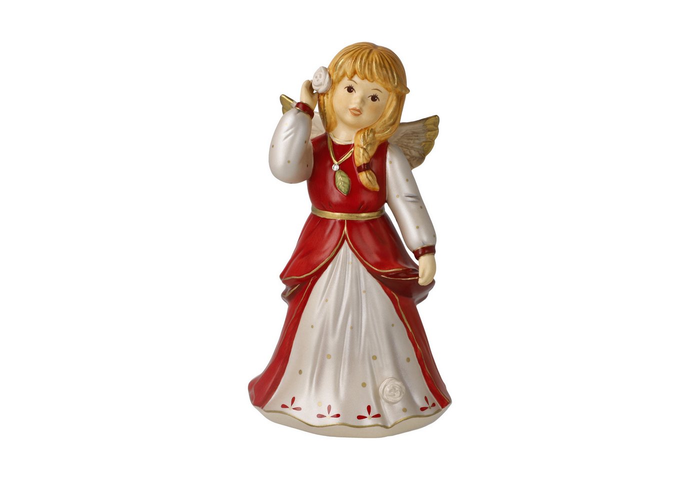 Goebel Weihnachtsfigur Goebel Jahresfarbe 2025 - Herausgeputzt zum Fest - Rot 15,5cm von Goebel