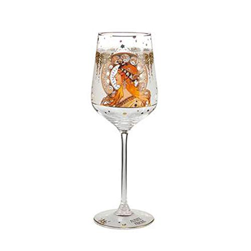 Goebel Weinglas Artis Orbis Sternzeichen von Alphonse Mucha aus Glas, Größe: 8.5x8.5x25 cm, 66-926-64-1, Bunt von Goebel