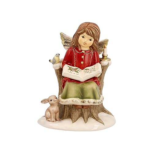 Goebel Weihnachtsdekoration Engelsfigur aus Porzellan hergestellt, Maße: 14.5 cm x 11.5 cm x 11 cm, 66-704-33-1 von Goebel