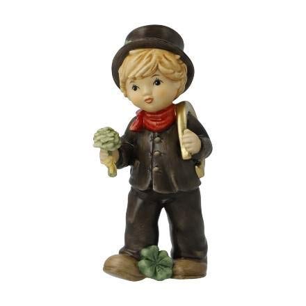 Goebel X-Mas-Figur Schornsteinfeger mit Hufeisen aus Steingut Mehrfarbig, Maße: 5,5cm x 5,5cm x 13cm, 10-638-35-1 von Goebel