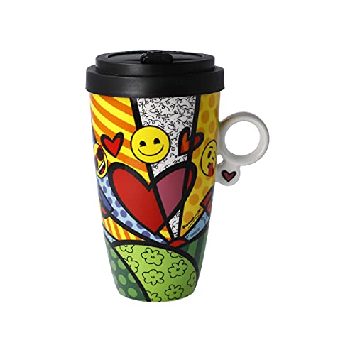 Kaffee to go A NEW DAY emoji by BRITTO 500ml mehrfarbig Goebel Porzellan von Goebel