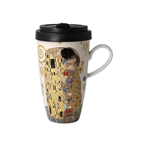 Kaffee to go DER KUSS Gustav Klimt 500ml Goebel Porzellan von Goebel