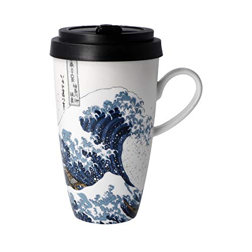 Goebel Kaffee to go DIE GROSSE WELLE Katsushika Hokusai 500ml Porzellan von Goebel