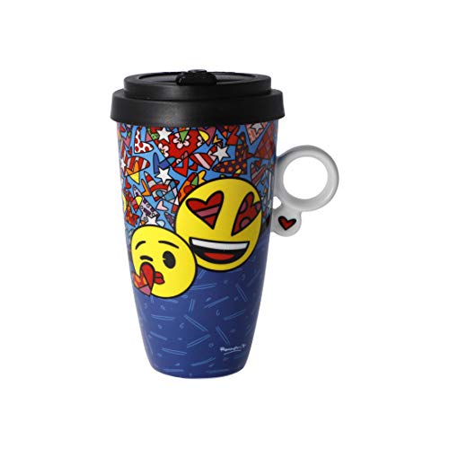 Kaffee to go I LOVE YOU emoji by BRITTO 500ml mehrfarbig Goebel Porzellan von Goebel