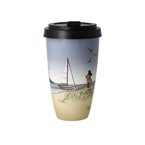 Kaffee to go OCEAN LOVE 500ml mehrfarbig Goebel Porzellan von Goebel