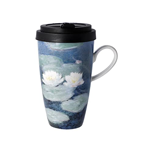 Kaffee to go SEEROSEN AM ABEND Claude Monet 500ml Goebel Porzellan von Goebel
