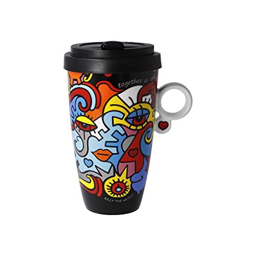 Kaffee to go TOGETHER by Billy the Artist 500ml mehrfarbig Goebel Porzellan von Goebel