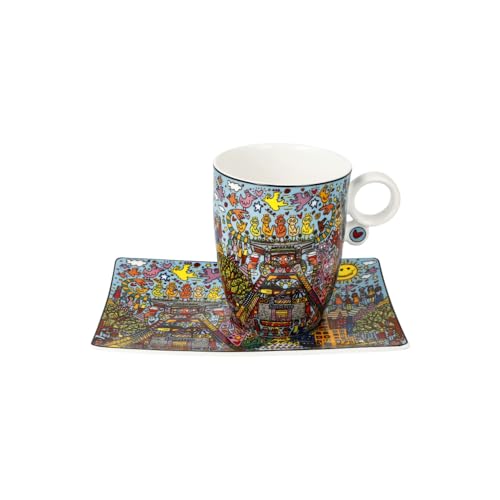 Künstlertasse Remenber those Cool Coal Days James Rizzi - Pop Art von Goebel