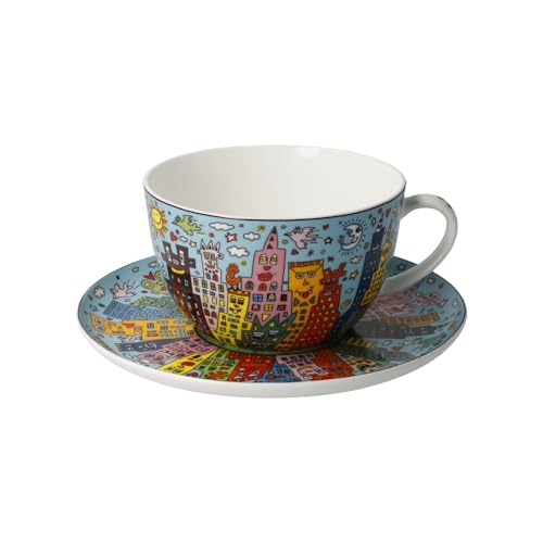 Milchkaffeetasse James Rizzi My New York City Day - Pop Art von Goebel