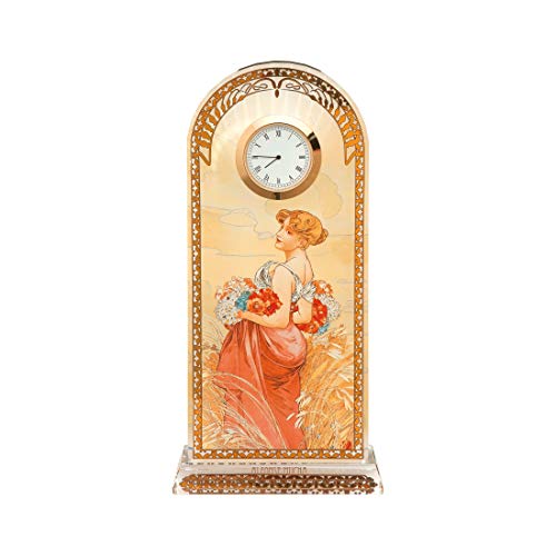 Sommer - Tischuhr Artis Orbis Alphonse Mucha von Goebel