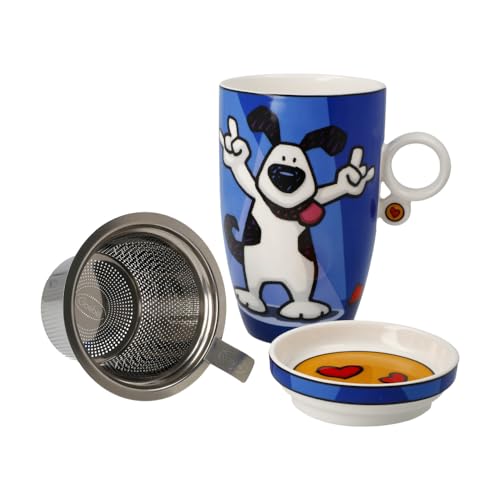 Teetasse mit Deckel und Sieb Rock On Ed Heck - Pop Art von Goebel