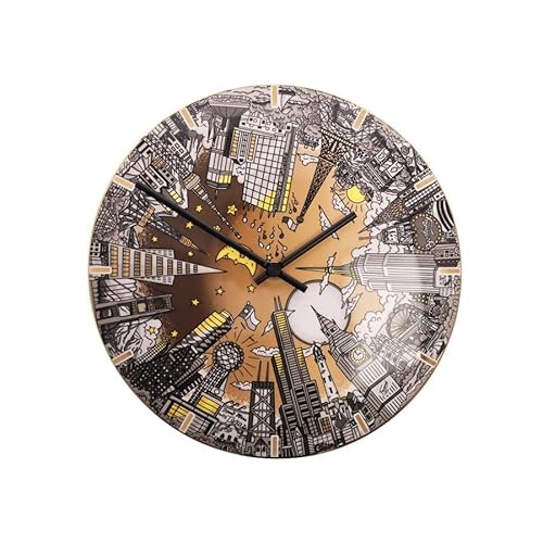 Wanduhr Charles Fazzino The World Goes Round and Round - Pop Art von Goebel