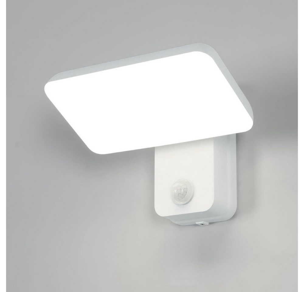 Goeco Außen-Wandleuchte 16W LED Außenwandleuchte mit Bewegungsmelder, LED, Kaltweiß, 20x15,5x16 cm von Goeco