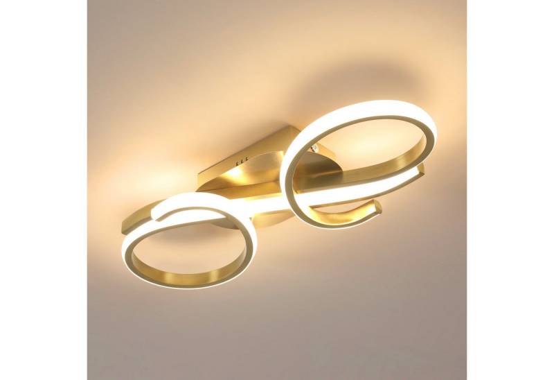 Goeco Deckenleuchte Goldene Deckenleuchte, für Schlafzimmer, Büro, Wohnzimmer, 3000K 36W Goeco Deckenleuchte Goldene Deckenleuchte, für Schlafzimmer, Büro, Wohnzimmer, 3000K 36W von Goeco