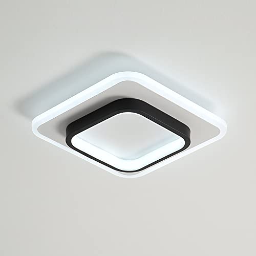 Goeco Deckenlampe LED Dimmbar, Modern Deckenleuchte 20W 2300LM, Quadratisch Deckenbeleuchtung für Küche Wohnzimmer Schlafzimmer, Durchmesser 24cm, Dimmbar 3000K /4500K /6500K von Goeco