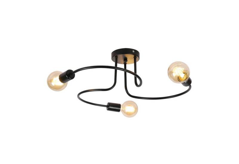 Goeco LED Deckenleuchte E27 Dekolampe,Deckenlampe mit gebogenem Rohr,Dekolampe aus Eisen, für Wohnzimmer, Büro, Cafeteria, Restaurant Goeco LED Deckenleuchte E27 Dekolampe,Deckenlampe mit gebogenem Rohr,Dekolampe aus Eisen, für Wohnzimmer, Büro, Cafeteria, Restaurant von Goeco