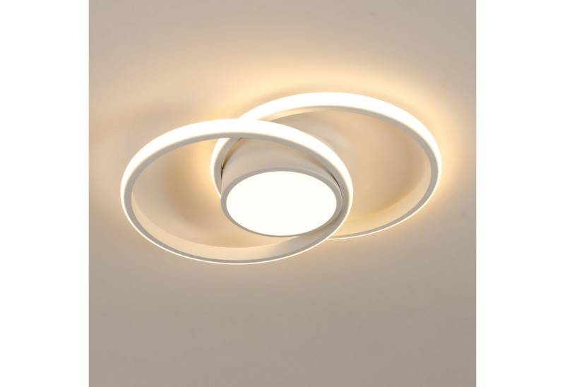 Goeco LED Deckenleuchte LED Energiesparlampe, runde Lampe, 40*28,5cm 42W 6500/3000K, Integrierte LED-Beleuchtung, Warmes Licht von Goeco