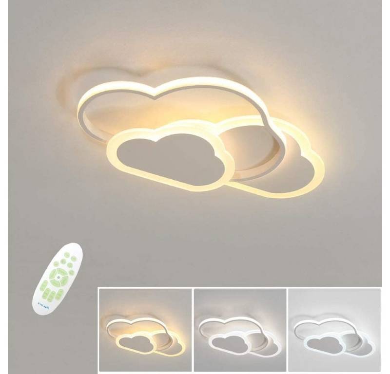 Goeco LED Deckenleuchte LED Energiesparlampe Wolkenlampe mit dimmbarer Fernbedienung, mit hochleistungm LED-Chip und Aluminium Lampenkörper von Goeco
