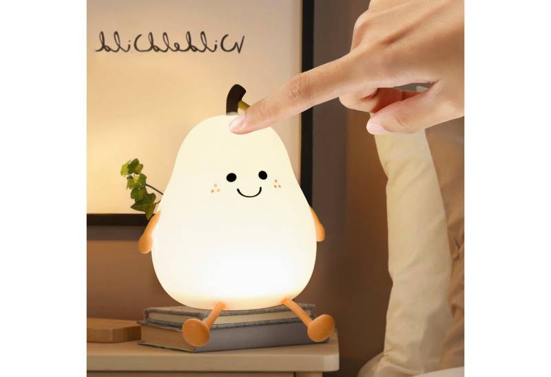 Goeco LED Nachtlicht Dimmbar Kreative Obst Birnenform Baby Nachtlicht, mit 7 Lichtwechsel,USB-Aufladung und Timing Funktion Goeco LED Nachtlicht Dimmbar Kreative Obst Birnenform Baby Nachtlicht, mit 7 Lichtwechsel,USB-Aufladung und Timing Funktion von Goeco