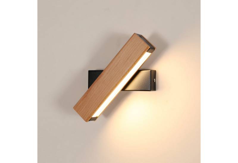 Goeco LED Wandleuchte Massivholz 360° drehbar, warmweißes Licht, 3000K, mit hochwertigen importierten Hardware-Materialien Goeco LED Wandleuchte Massivholz 360° drehbar, warmweißes Licht, 3000K, mit hochwertigen importierten Hardware-Materialien von Goeco