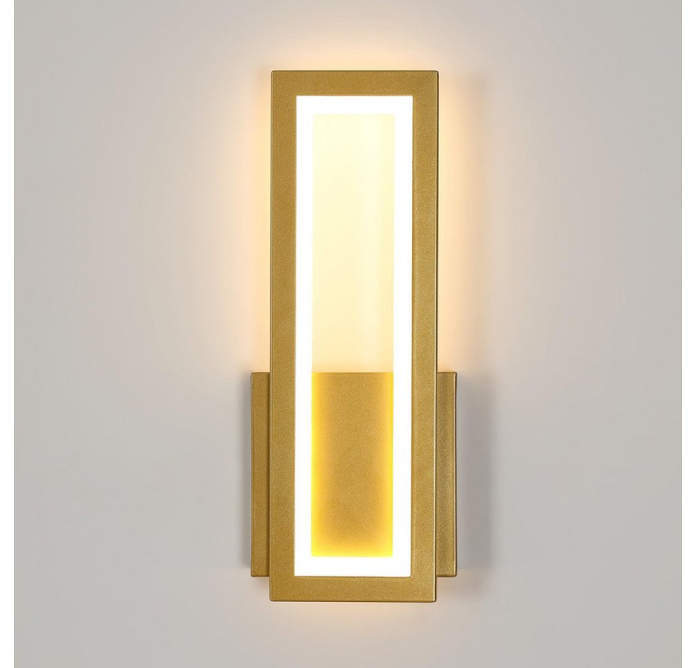Goeco Wandleuchte LED Innenleuchte, Rechteckige Acryl-LED-Wandlampe, LED, Warmweiß, 2000 lm, moderner Stil Goeco Wandleuchte LED Innenleuchte, Rechteckige Acryl-LED-Wandlampe, LED, Warmweiß, 2000 lm, moderner Stil von Goeco