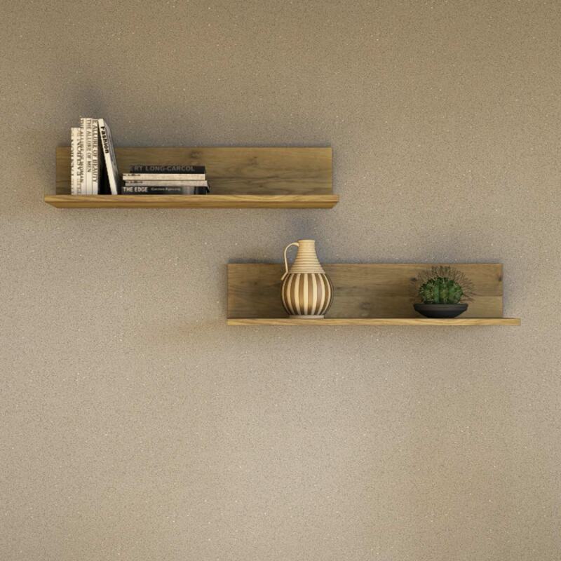 2er-Set Massivholz Wandboards - 80 cm Wildeiche 2er-Set Massivholz Wandboards - 80 cm Wildeiche von Göhring