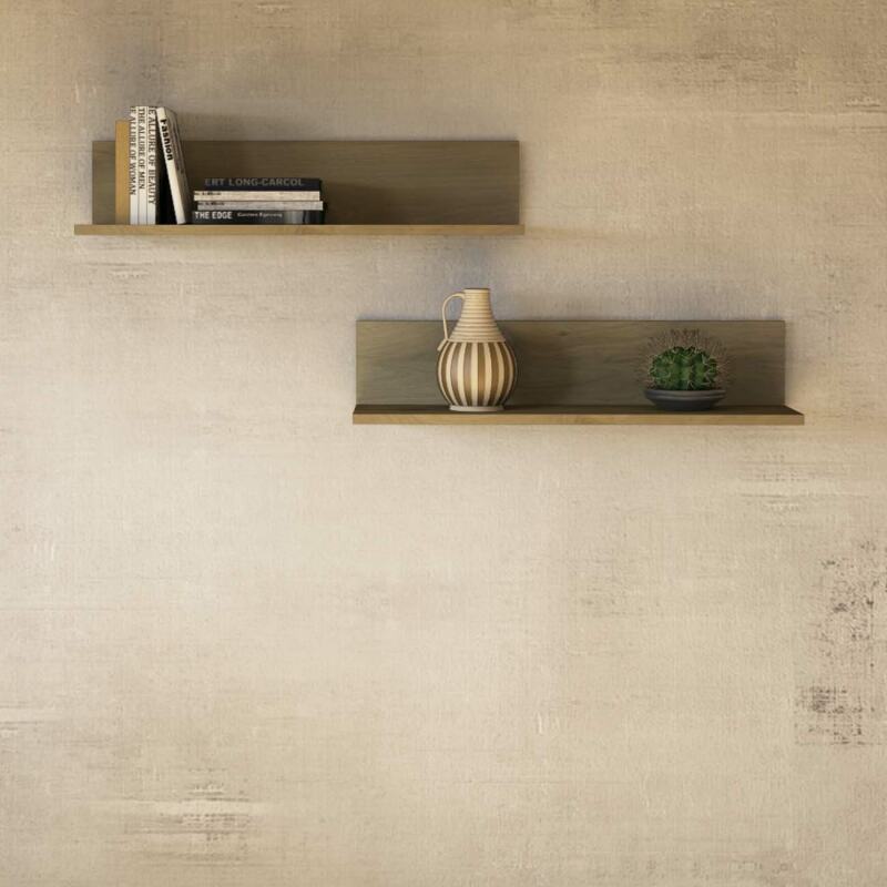 2er-Set Massivholz Wandboards - 80 cm Wildeiche weiß geölt 2er-Set Massivholz Wandboards - 80 cm Wildeiche weiß geölt von Göhring