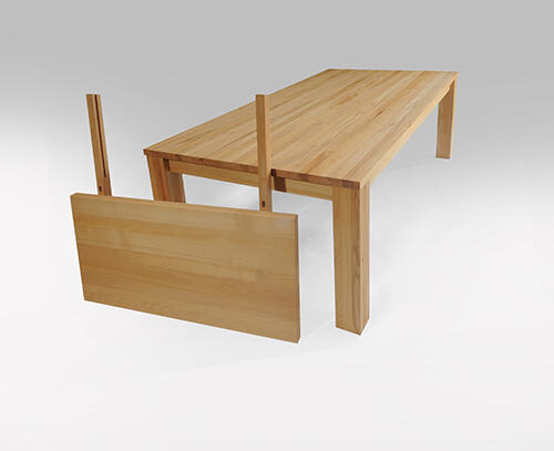 Ansteckplatte für  Esstisch LINO  - ohne Schubladen Wildeiche 90 x 50 cm von Göhring
