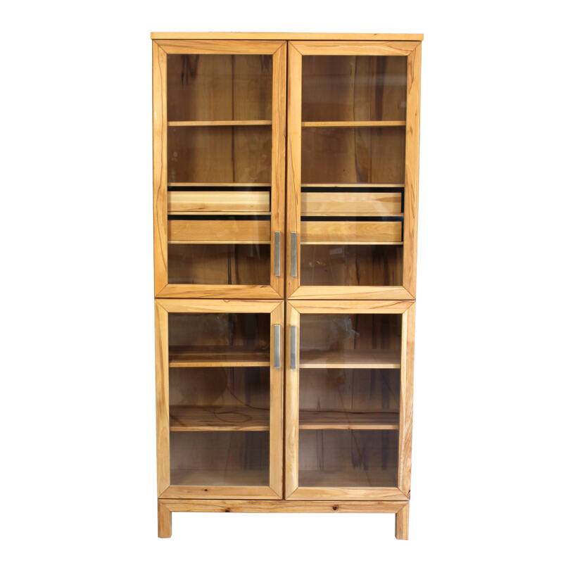 Buffet-Vitrine Massivholz, mit Besteckauszug Kernbuche von Göhring