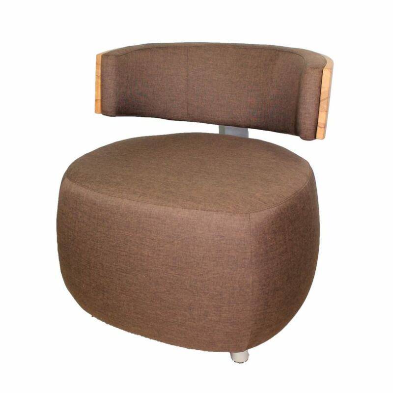 Designer Sessel BOOM mit Massivholzrücken Kernbuche Microfaser von Göhring