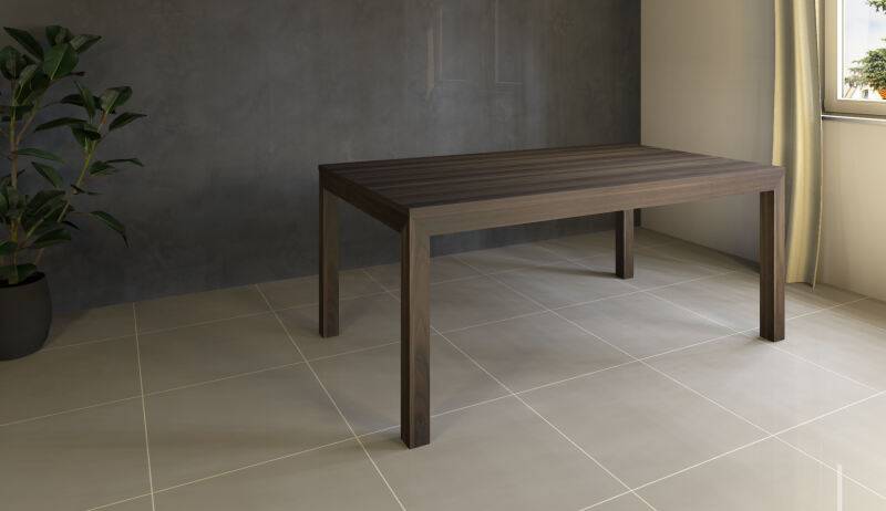 Esstisch Massivholz LINO mit 2 Schubkasten 100 cm Nussbaum 100 x 180 cm von Göhring