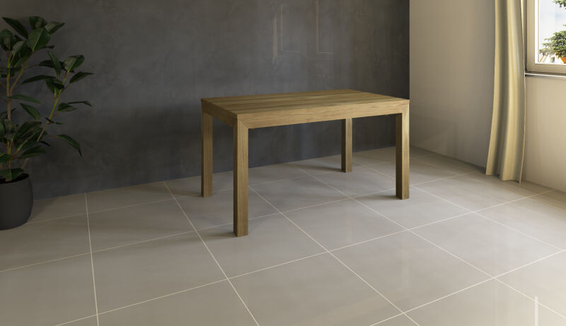 Esstisch Massivholz LINO mit 2 Schubkasten 90 cm Eiche 90 x 140 cm von Göhring