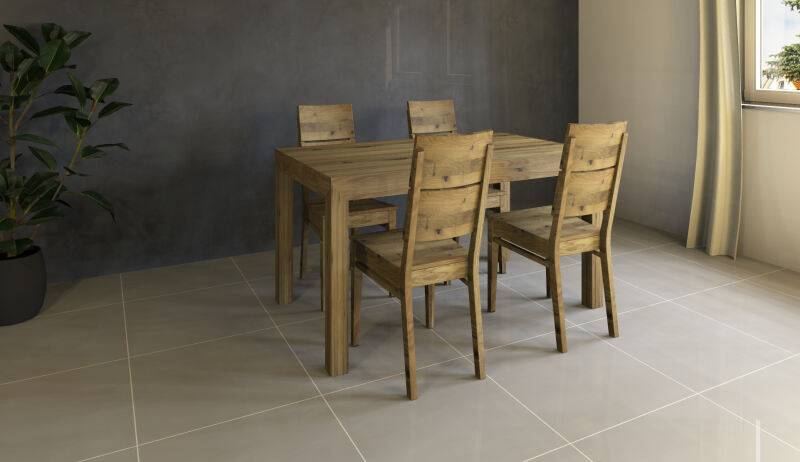 Esstisch Wildeiche massiv 180x90 mit Schublade von Göhring