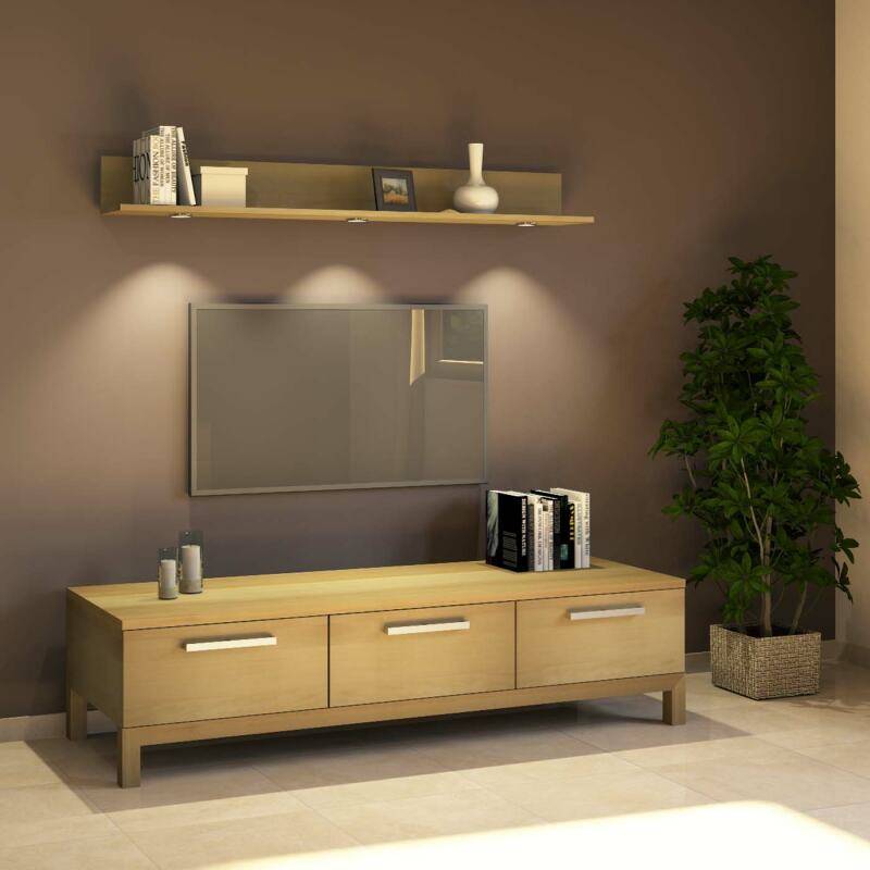 Exklusives TV-Lowboard LINO mit 3 Schubladen Buche von Göhring