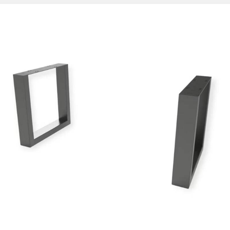 Gestell U-Form für Sitzbank schwarz von Göhring