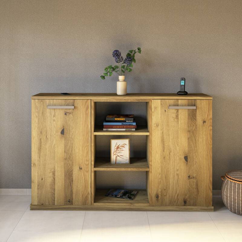 Kommode mit Regal Massivholz Wildeiche Kommode mit Regal Massivholz Wildeiche von Göhring