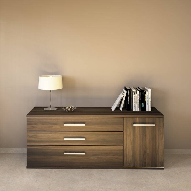 LINO Sideboard 170 cm mit 3 Schubladen Massivholz Nussbaum LINO Sideboard 170 cm mit 3 Schubladen Massivholz Nussbaum von Göhring