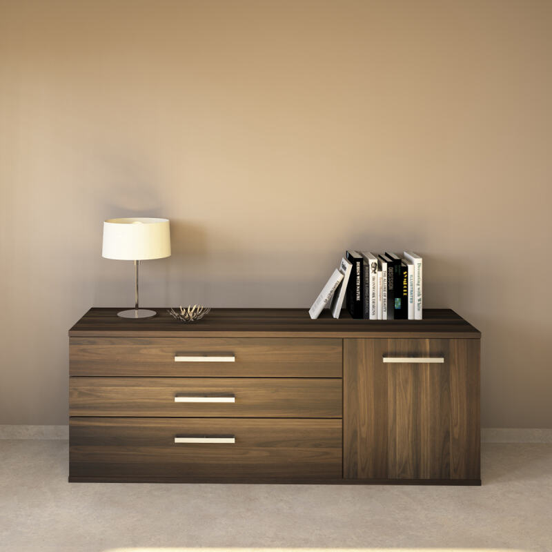 LINO Sideboard 180 cm mit 3 Schubladen Massivholz Nussbaum LINO Sideboard 180 cm mit 3 Schubladen Massivholz Nussbaum von Göhring