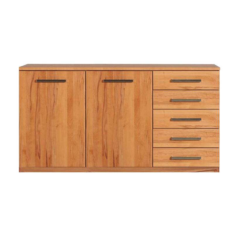 LINO Sideboard aus Echtholz 180 cm Wildeiche weiß geölt von Göhring