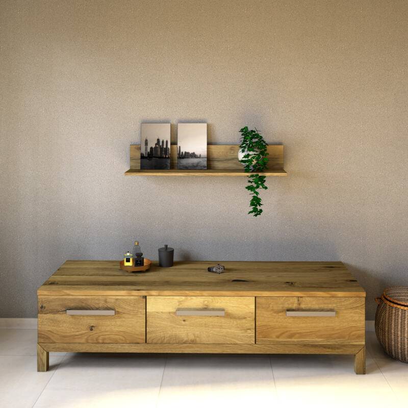 Massives TV-Lowboard LINO - Tiefe 60,4 cm Wildeiche von Göhring