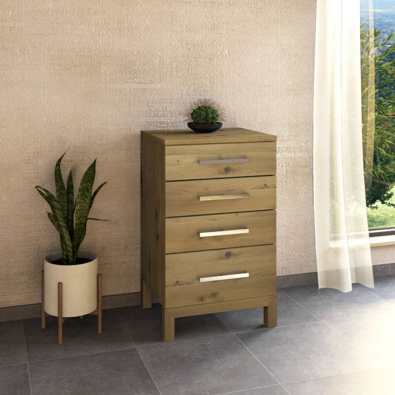 Massivholz Kommode LINO mit 4 Schubladen Wildeiche weiß geölt Massivholz Kommode LINO mit 4 Schubladen Wildeiche weiß geölt von Göhring