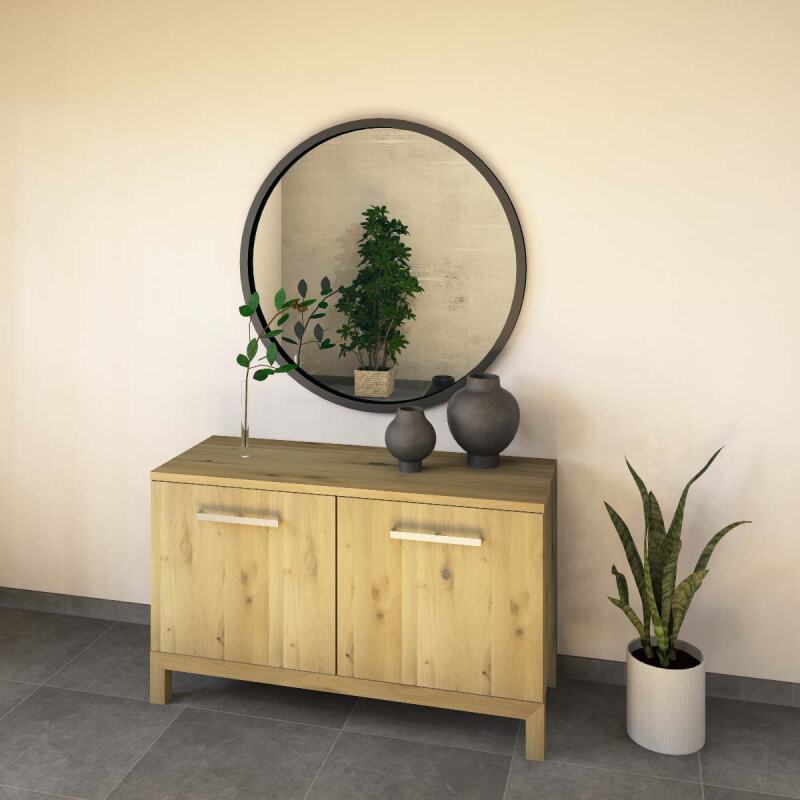 Moderne LINO Kommode mit Türen Massivholz Wildeiche weiß geölt Moderne LINO Kommode mit Türen Massivholz Wildeiche weiß geölt von Göhring
