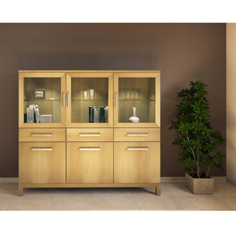 Moderner Buffetschrank Massivholz niedrig Buche von Göhring